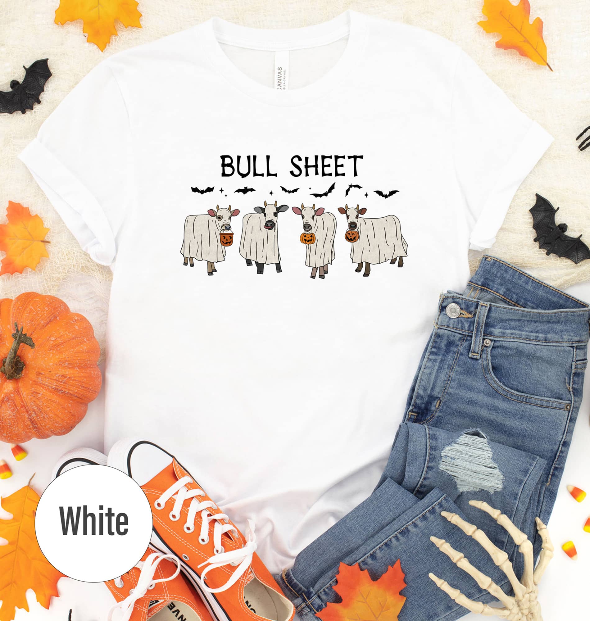 Spooky Bull Graphic Tee - Halloween Special