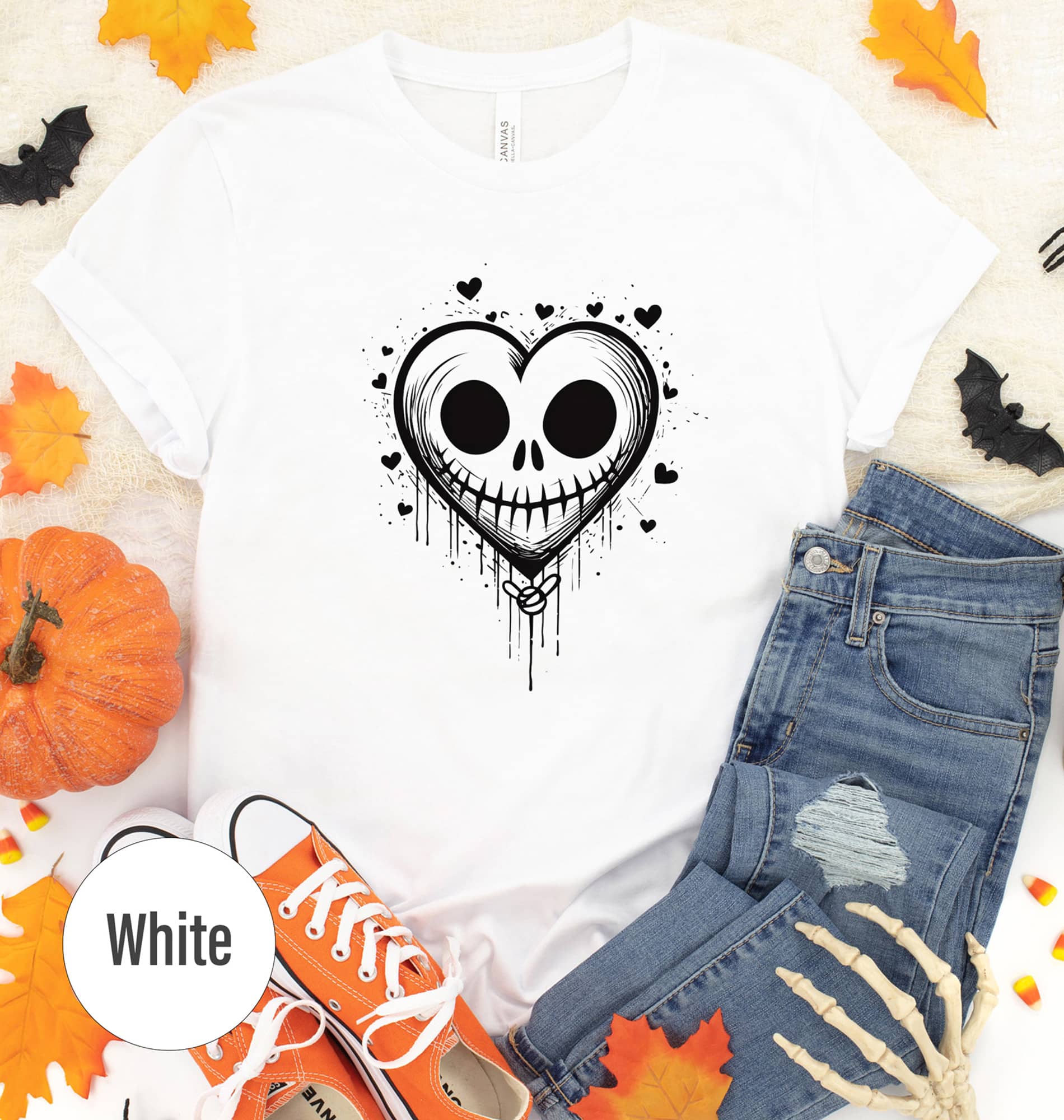 Holidayshirts Ghost-hearted Halloween Tee