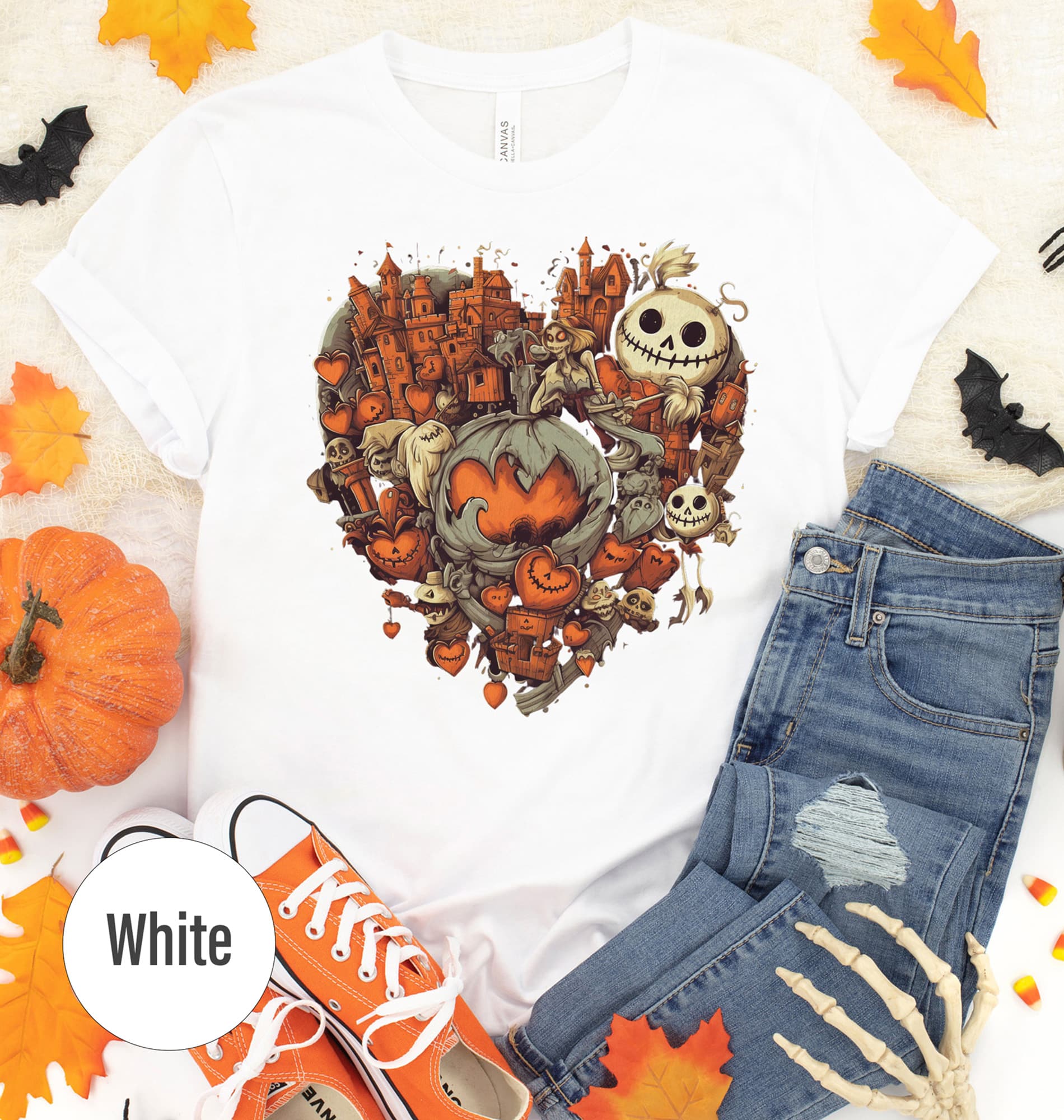 Spooky Heart Halloween Tee By Holidayshirts