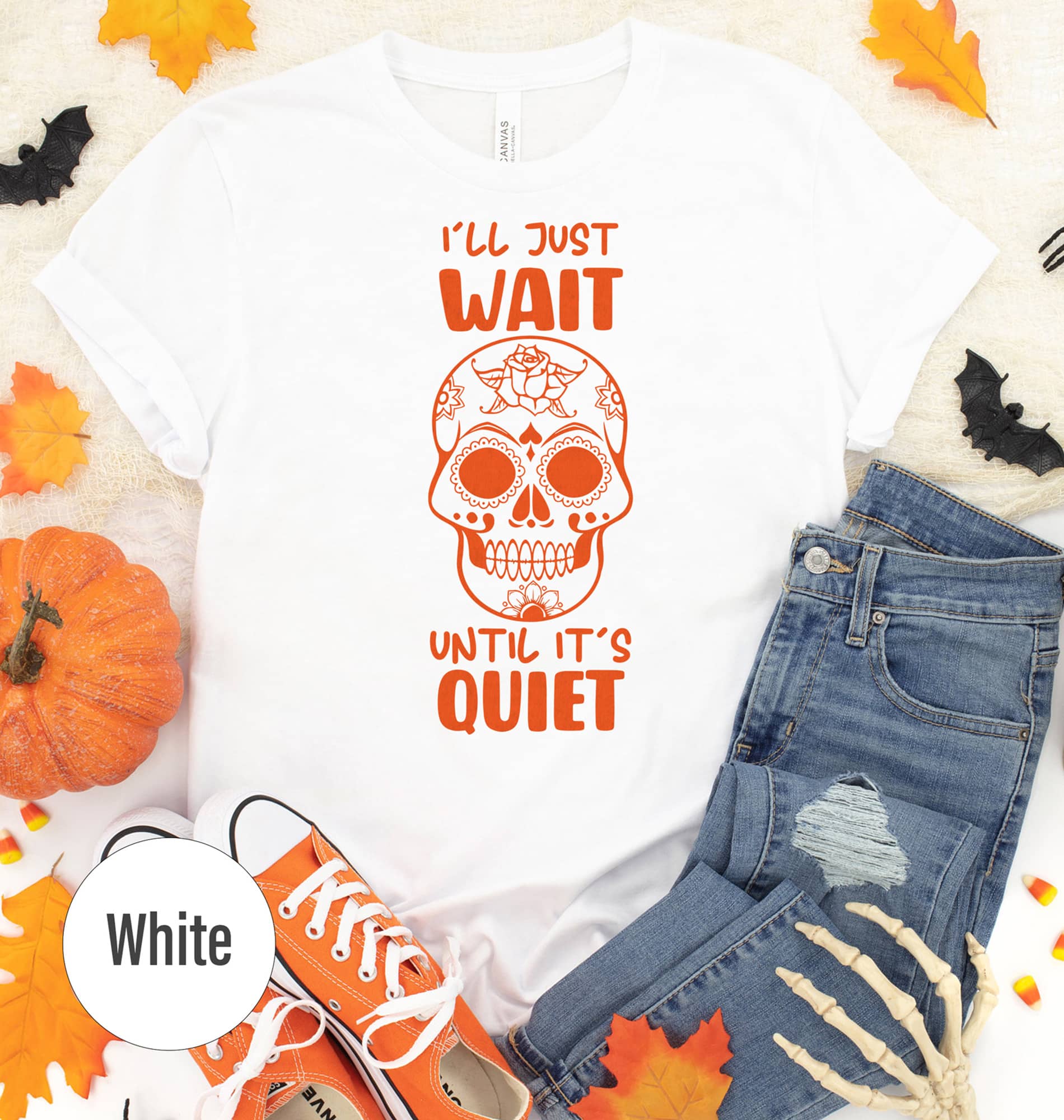 Spooky Just Wait Halloween Crisp Tee