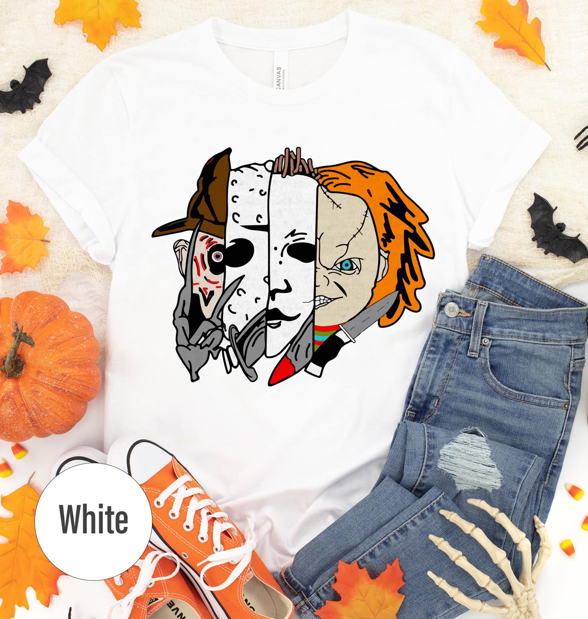 Spooky Horror Icon Halloween Tee By Holidayshirts