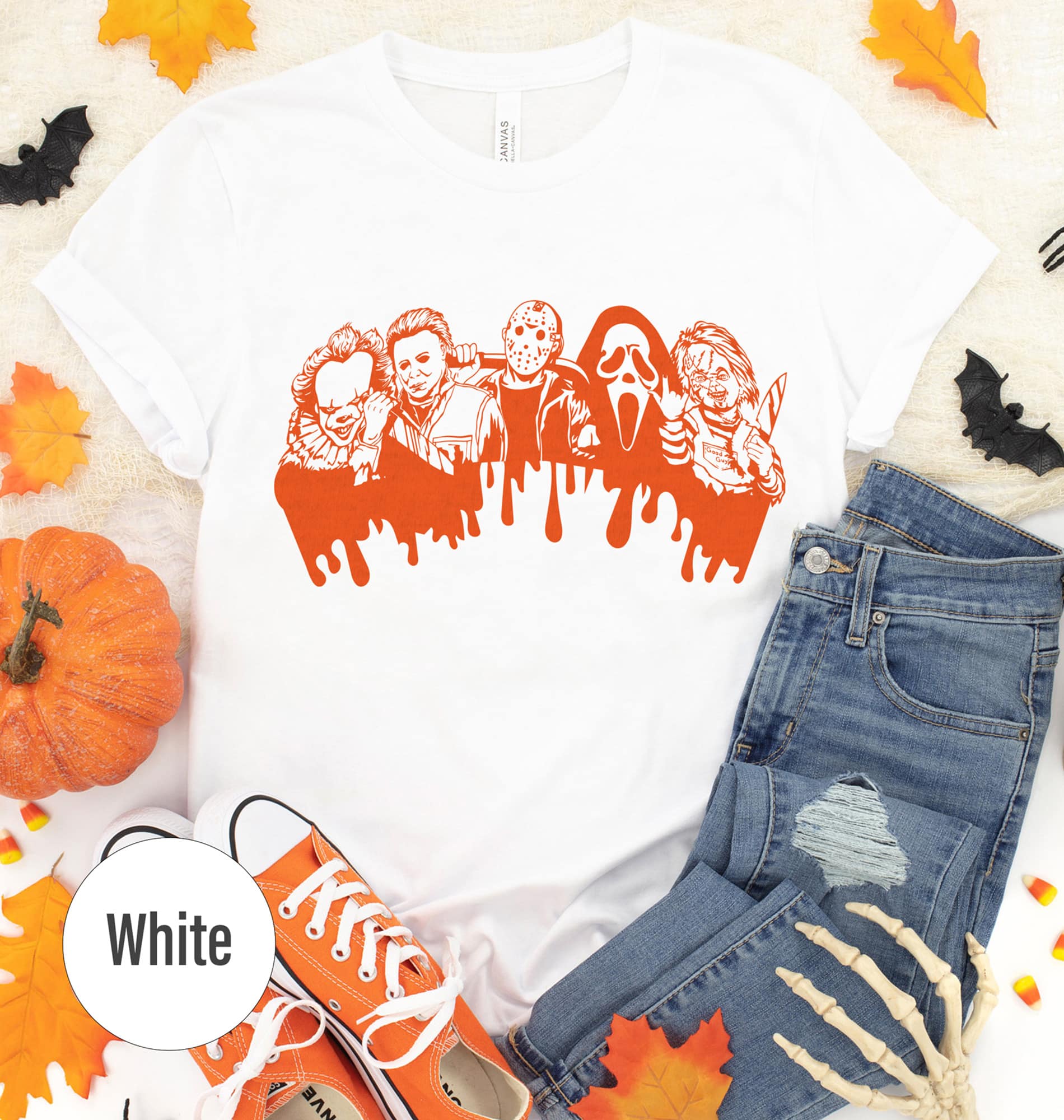 Sleek Halloween Horror Character Tee
