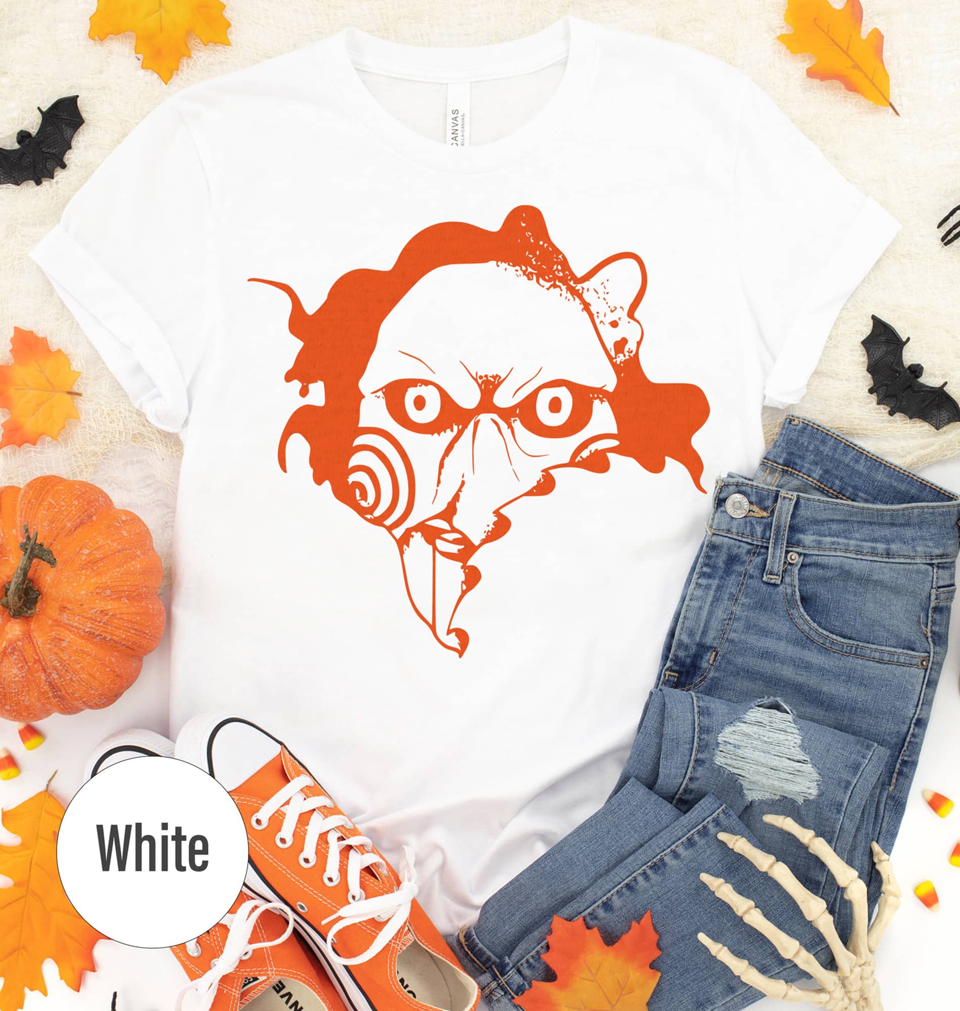 Spooky Hip Saw Halloween Tee - Holidayshirts.com