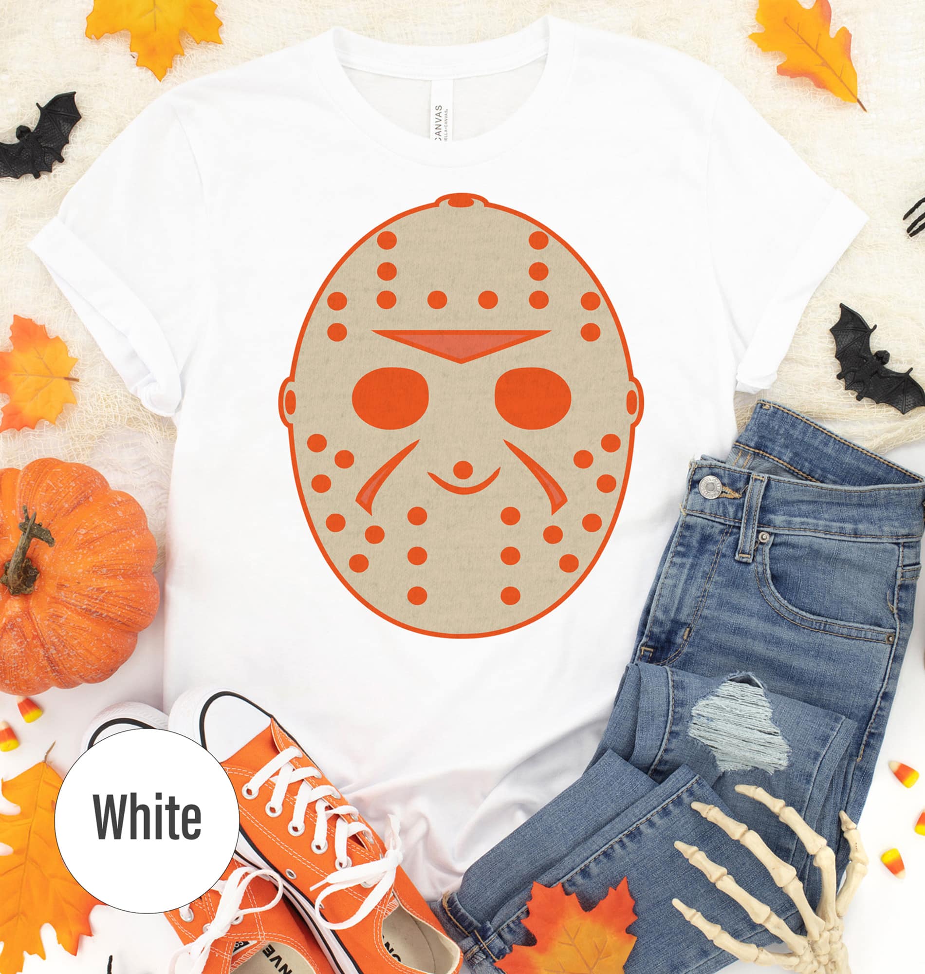 Artsy Vorehees Boy's Halloween Tee - Red