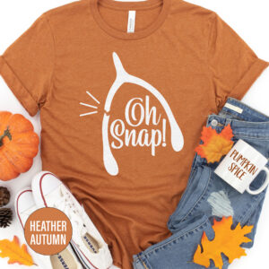 Oh Snap Wishbone Thanksgiving T Shirt