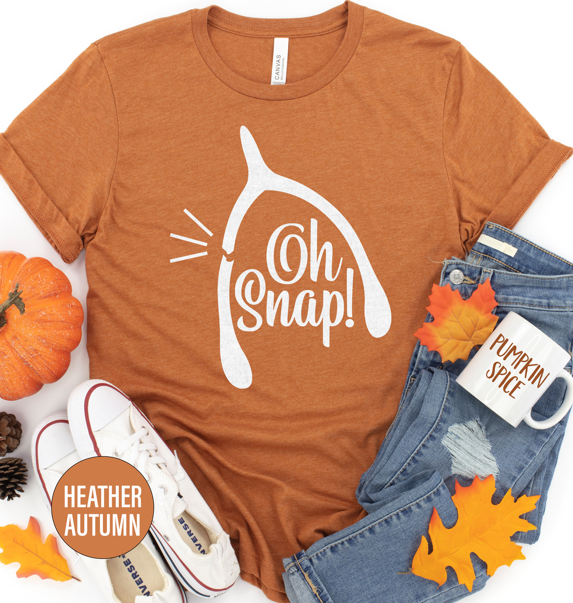 Oh Snap Wishbone Thanksgiving T Shirt