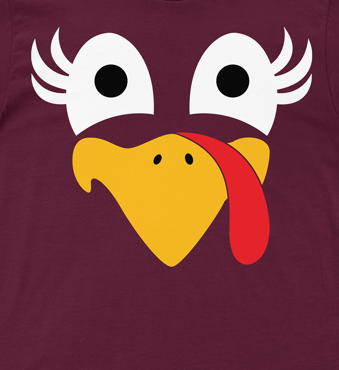 Happy Turkey Face Thanksgiving T Shirt