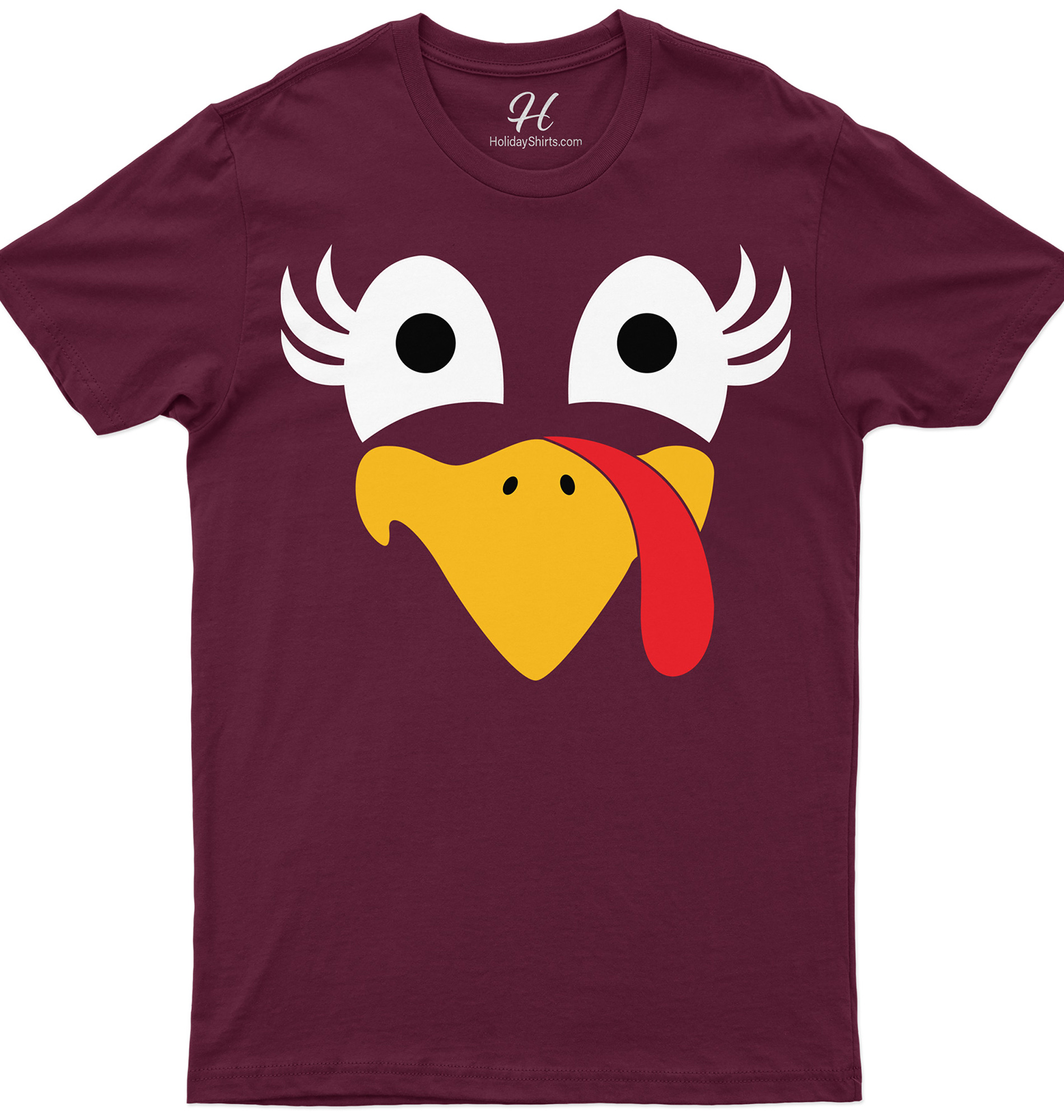 Happy Turkey Face Thanksgiving T Shirt