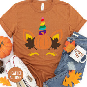Thanksgiving Rainbow Unicorn Thanksgiving T Shirt