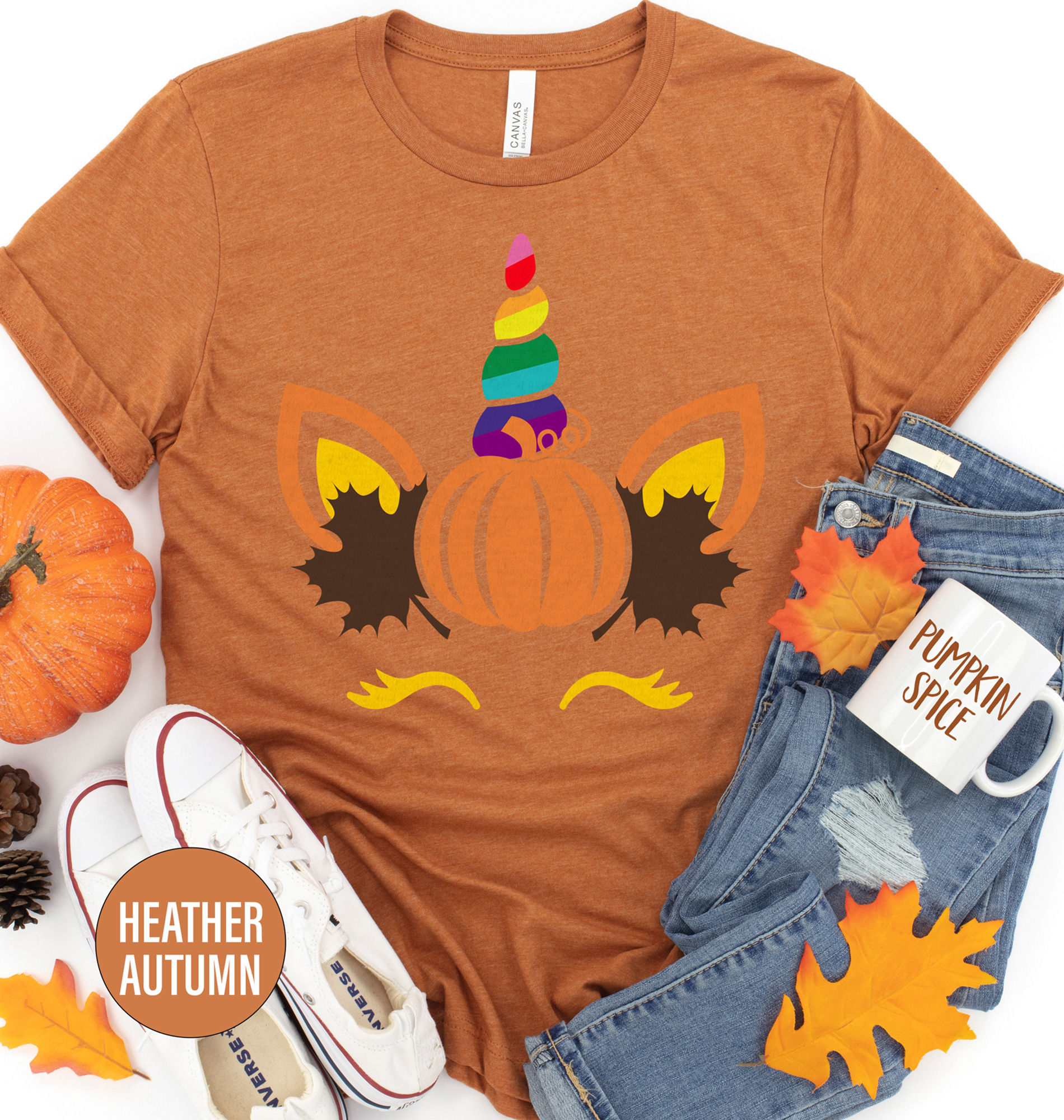 Thanksgiving Rainbow Unicorn Thanksgiving T Shirt