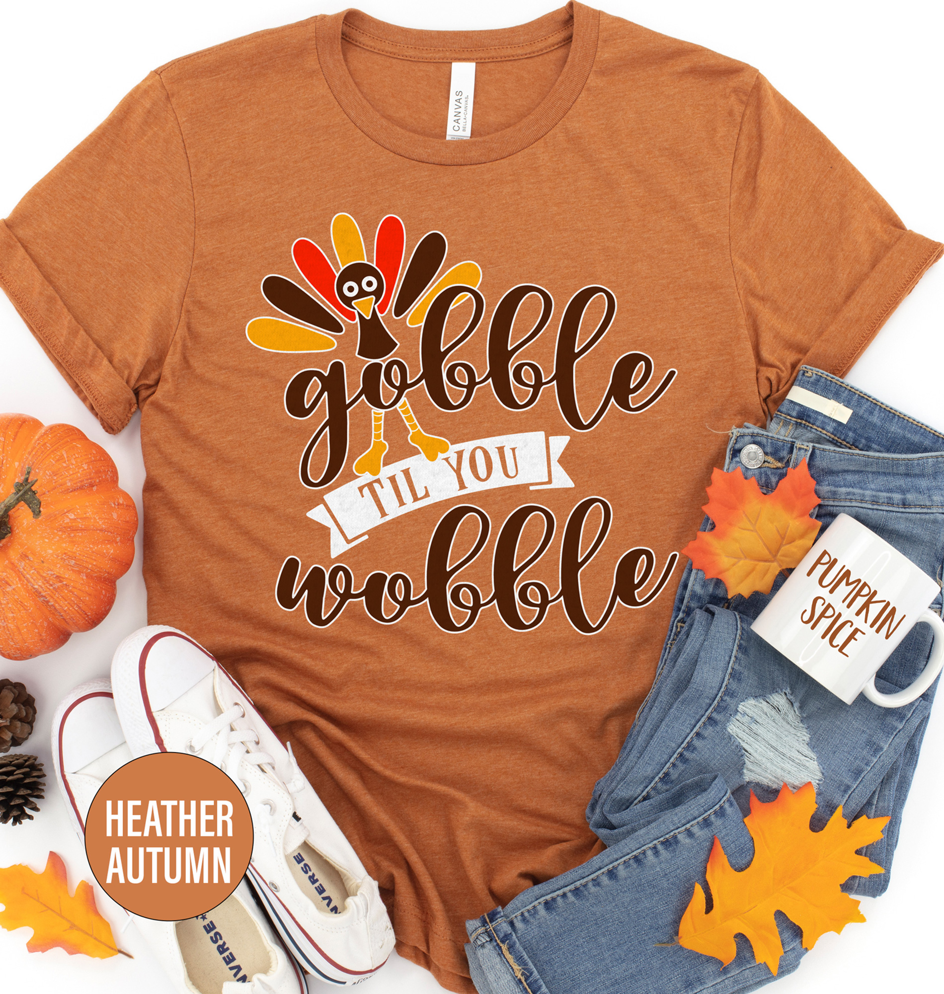 Gobble Till You Wobble Thanksgiving T Shirt