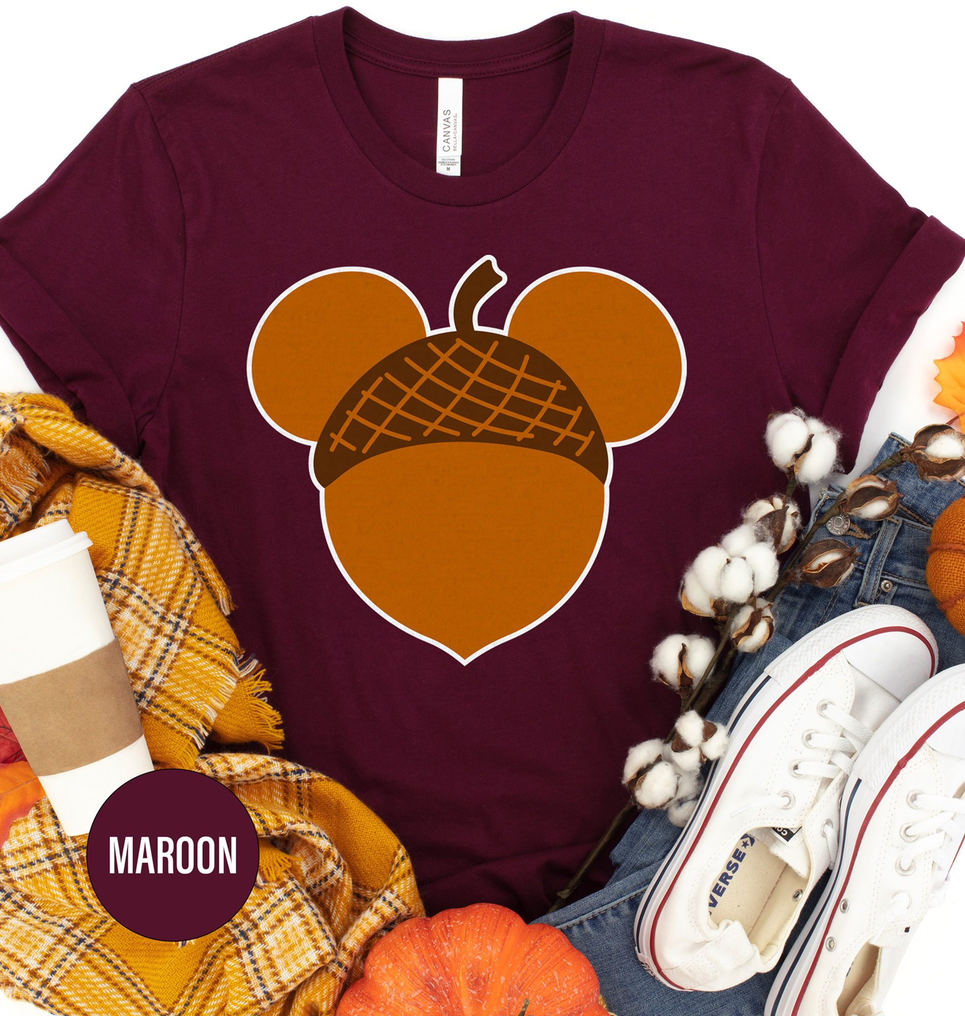 Disney Acorn Mickey Thanksgiving T Shirt