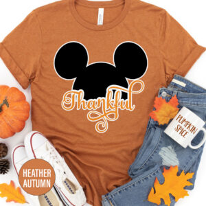 Disney Thankful Thanksgiving T Shirt
