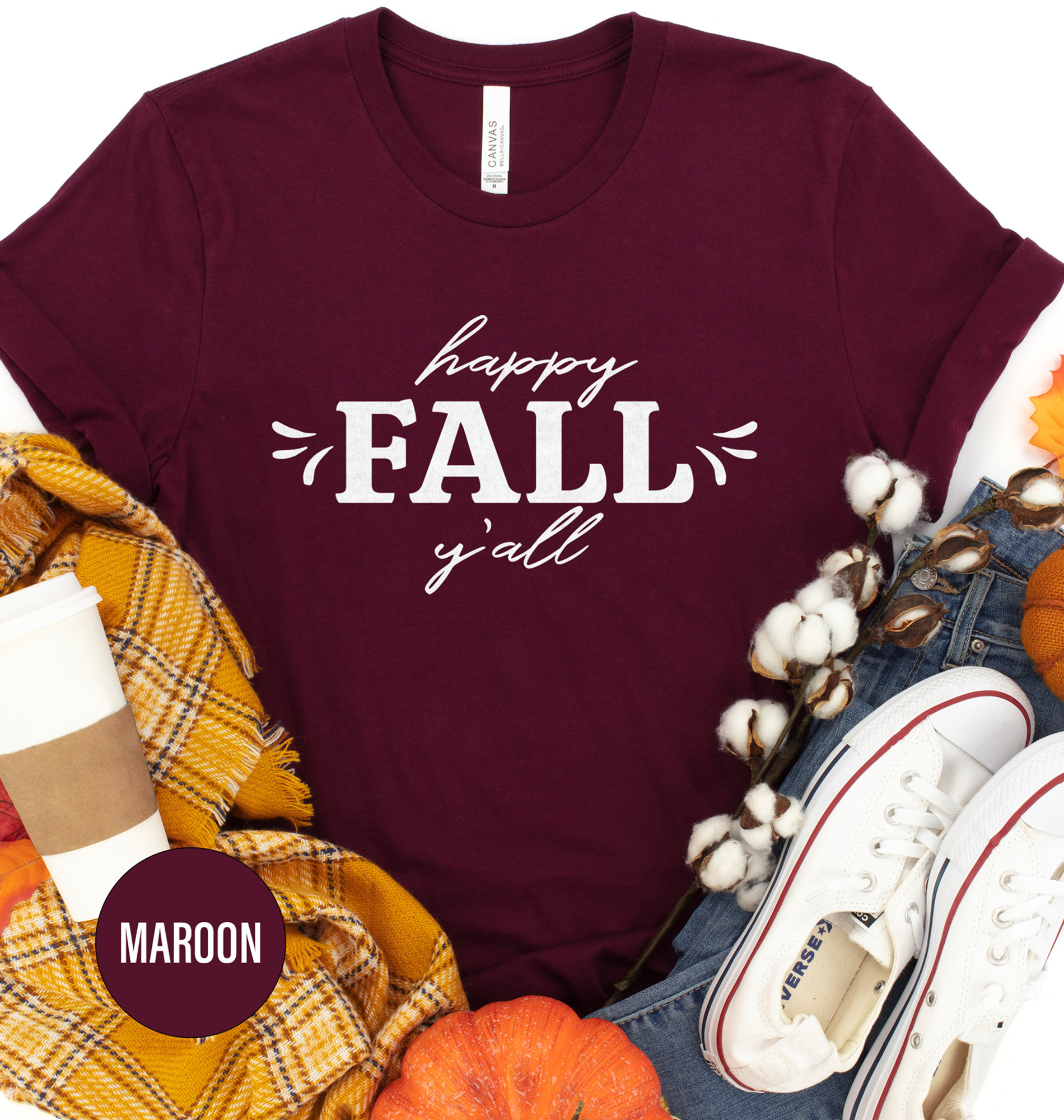 Happy Fall Y'all Thanksgiving T Shirt