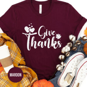 Give Thanks Thanksgiving T Shirt