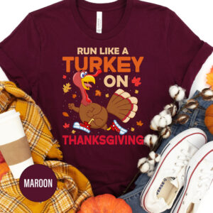 Run Like A Turkey Thanksgiving T Shirt