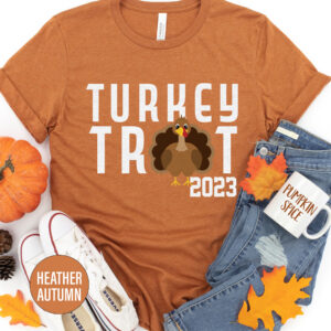 Fun Turkey Trot Thanksgiving T Shirt