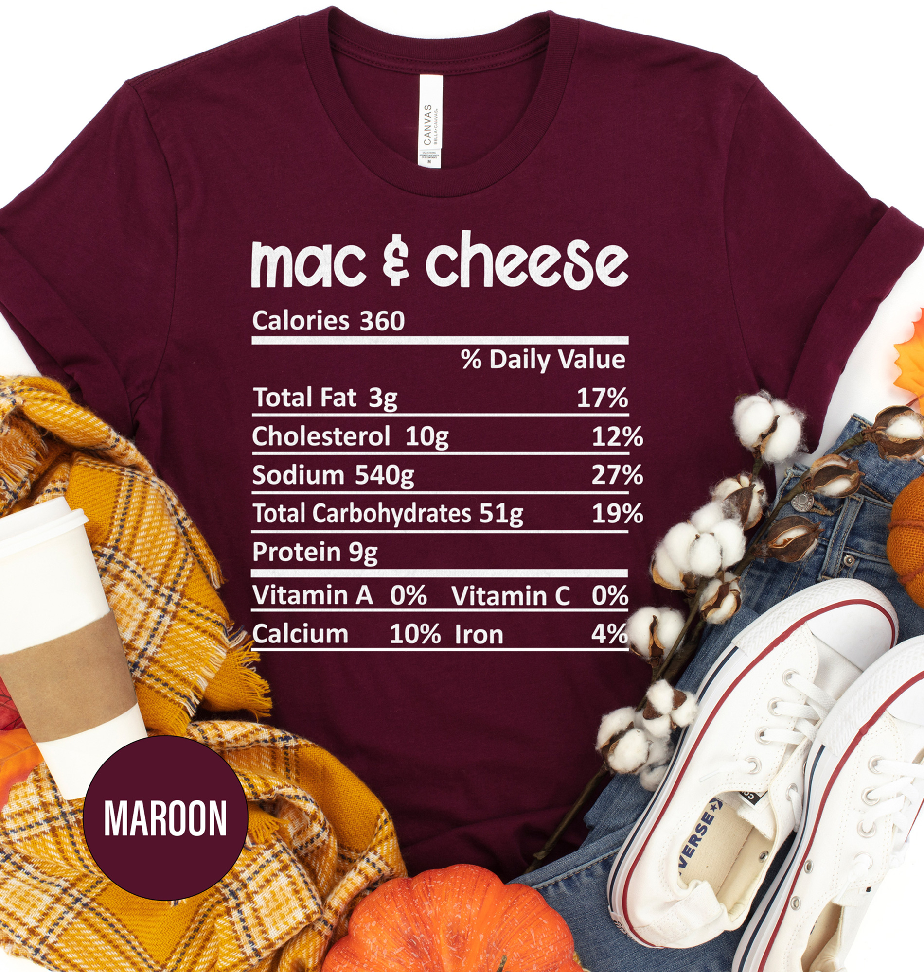 Mac & Cheese Recipe Thanksgiving T Shirt