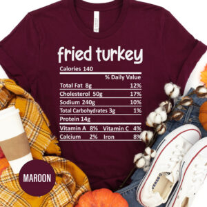 Fried Turkey Recipe Thanksgiving T Shirt
