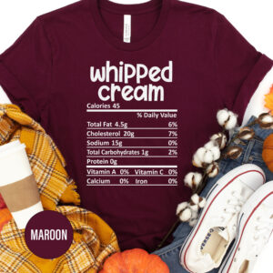 Whipped Cream Recipe Thanksgiving T Shirt