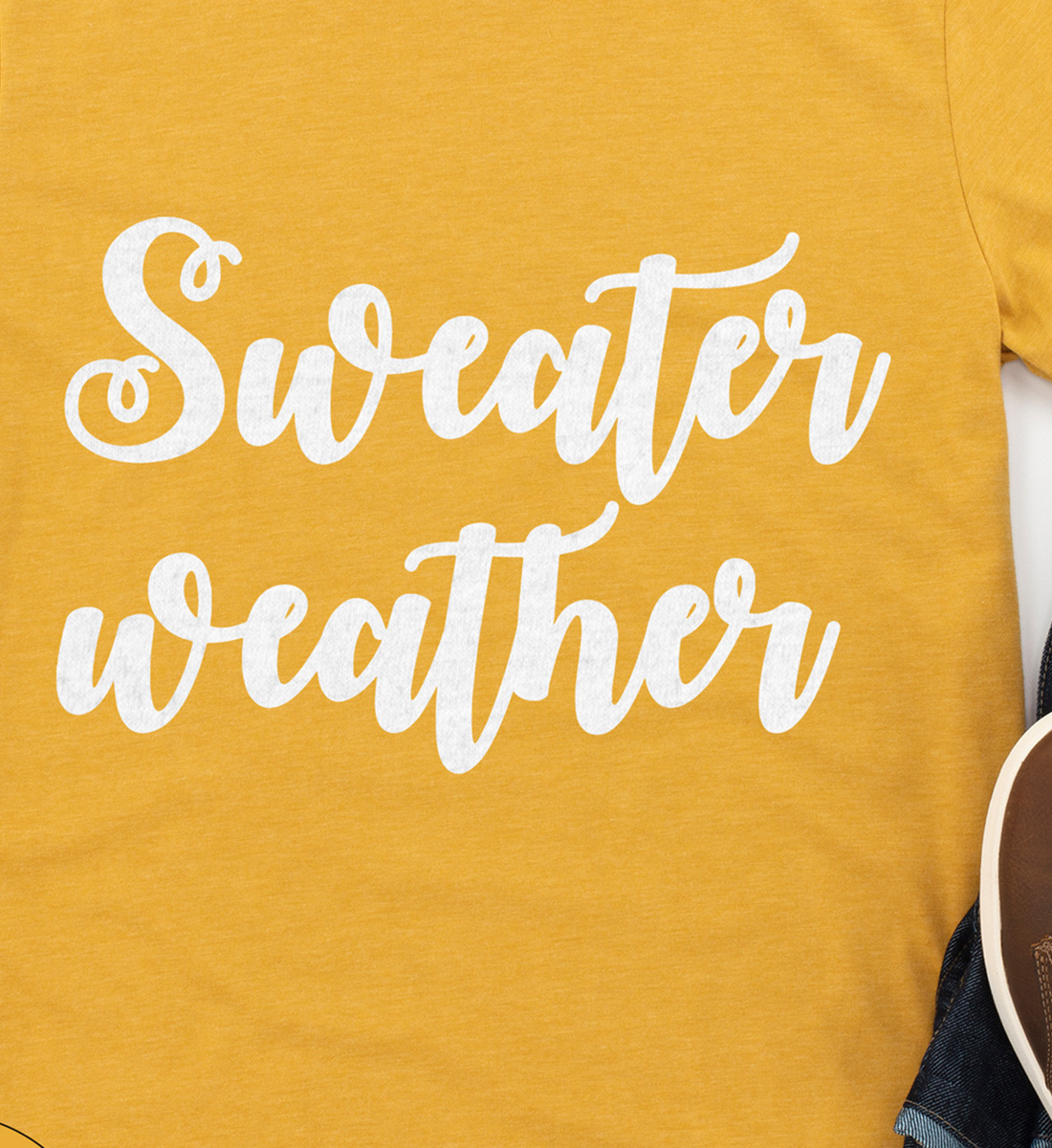 Festive Thanksgiving Sweater Weather Tee