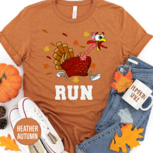 Turkey Trot Fun Run Thanksgiving Tee - Holidayshirts