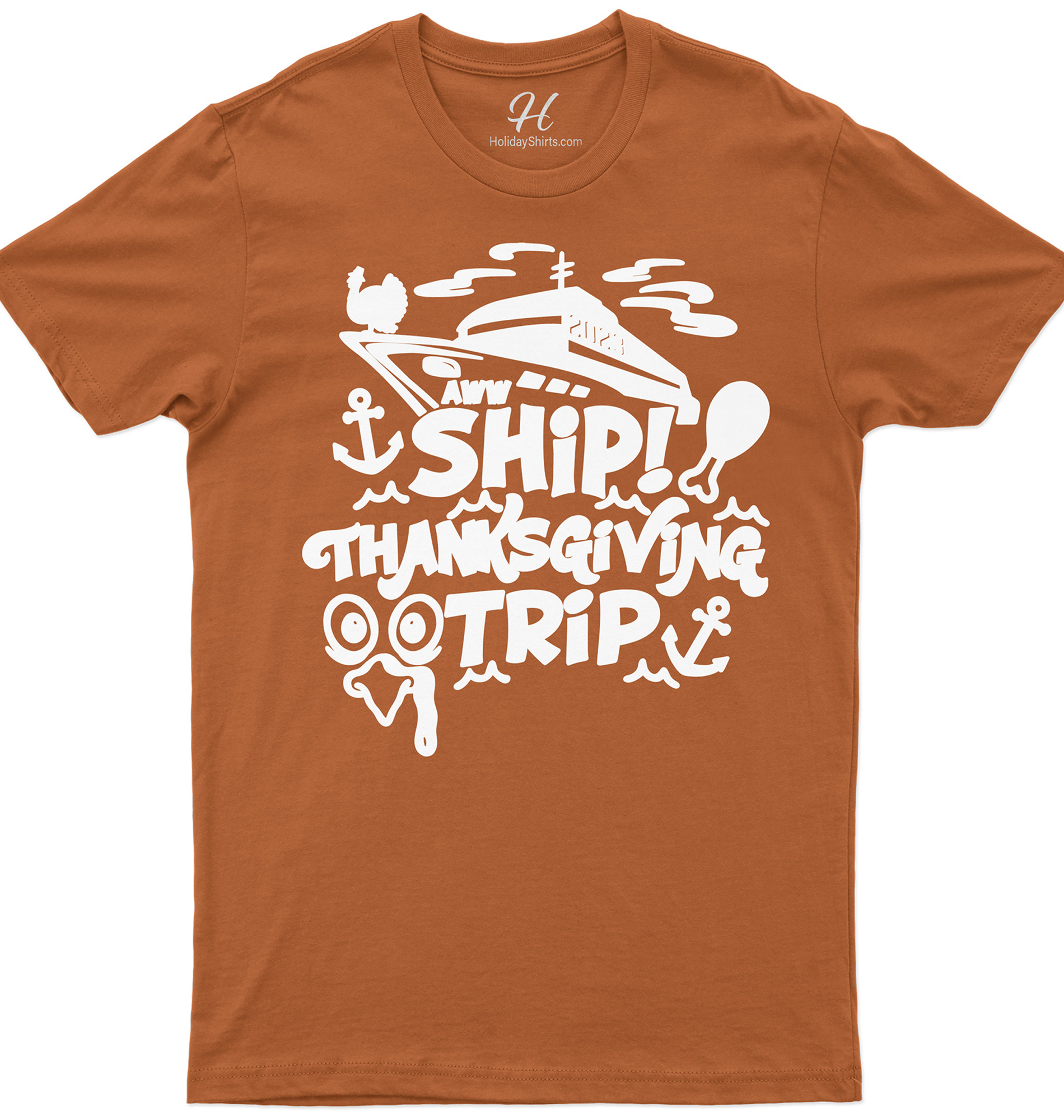 Aww Ship! Unique Thanksgiving Voyage Tee