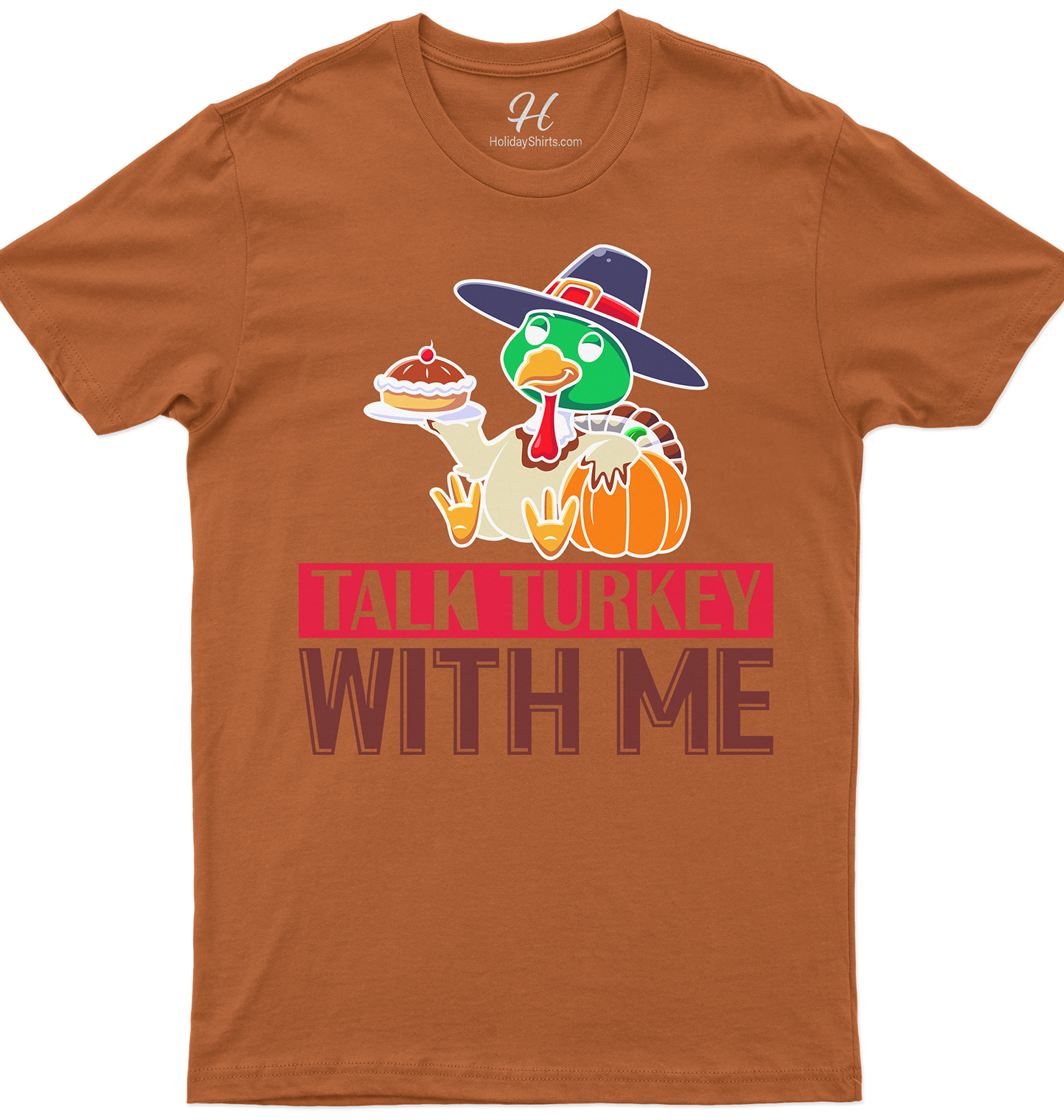 Talk Turkey Festive Thanksgiving Tee - Holidayshirts.com