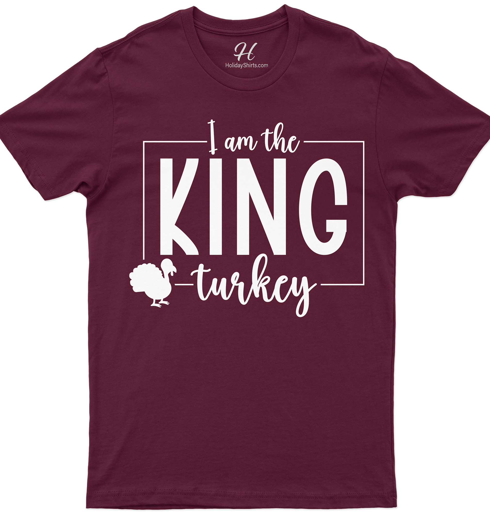 King Turkey Thanksgiving Tee - Holidayshirts.com