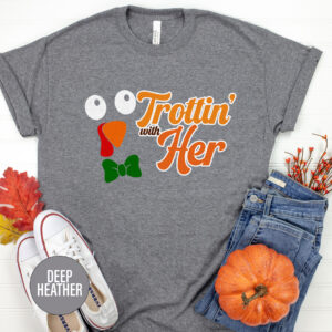 Thanksgiving Trottin' Tee - Festive Wear By Holidayshirts