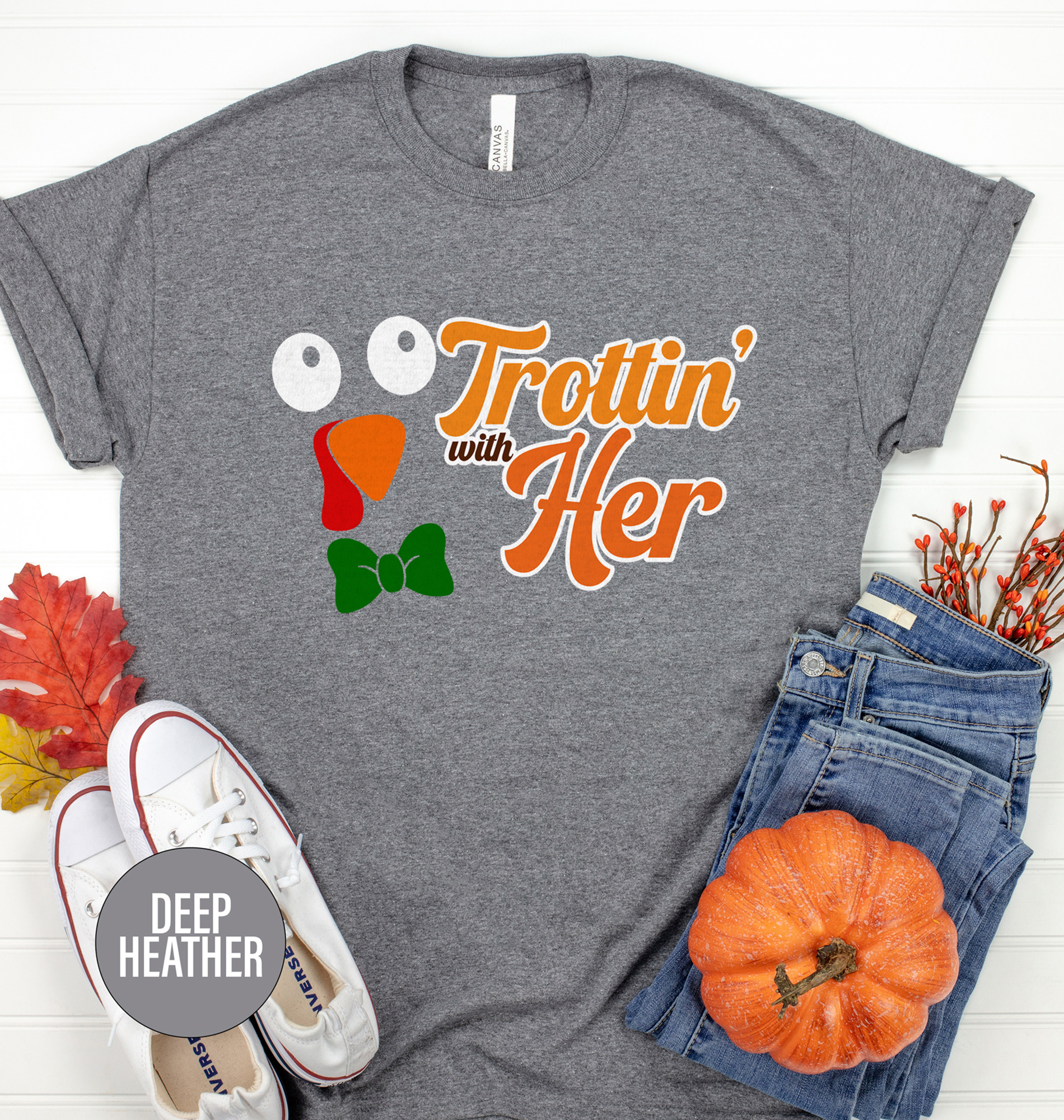 Thanksgiving Trottin' Tee - Festive Wear By Holidayshirts