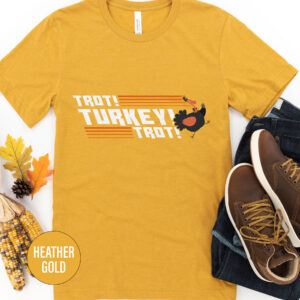 Turkey Trot Fun Thanksgiving Tee - Holidayshirts