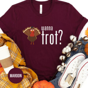 Wanna Trot Festive Thanksgiving Tee - Holidayshirts