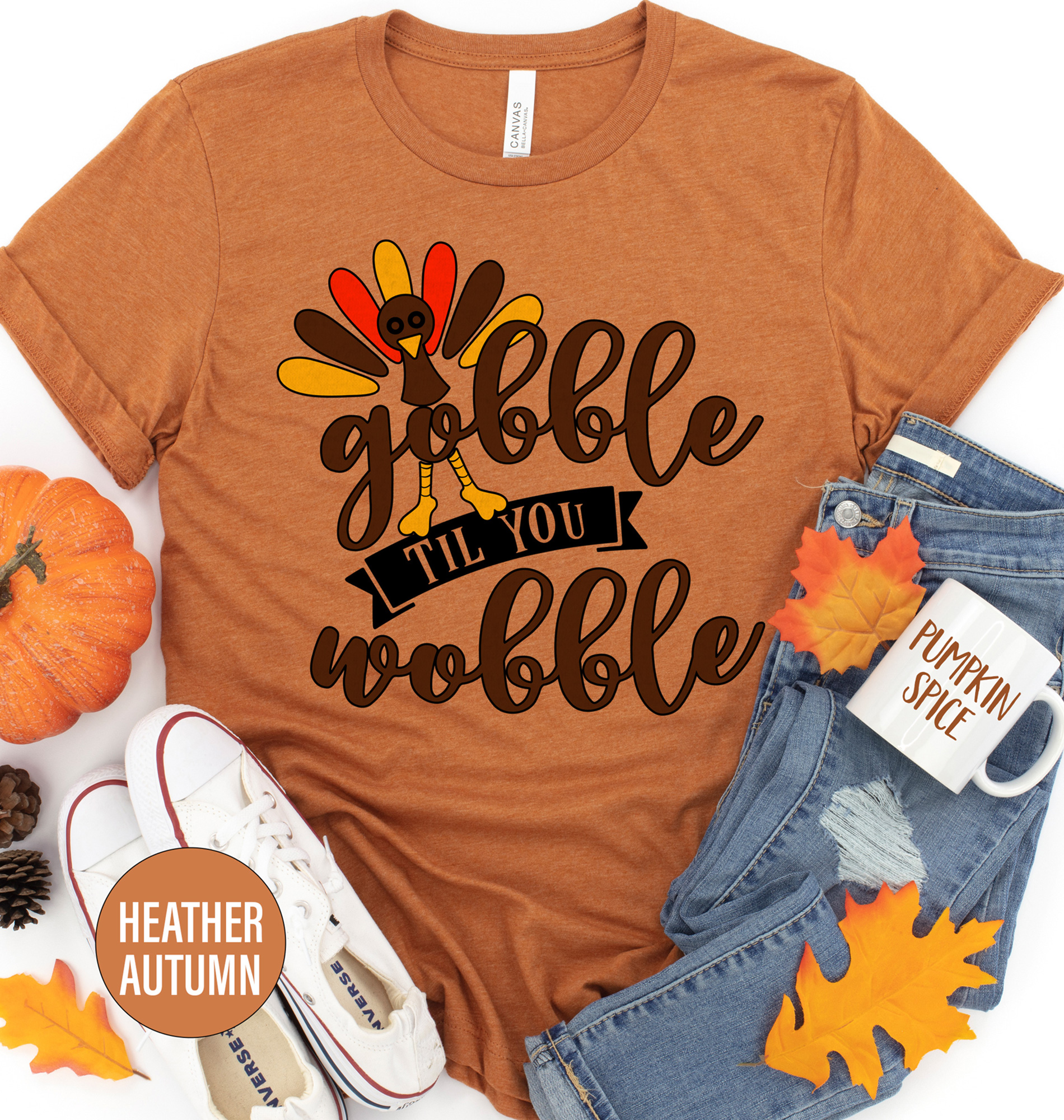 Gobble Till You Wobble Thanksgiving T Shirt