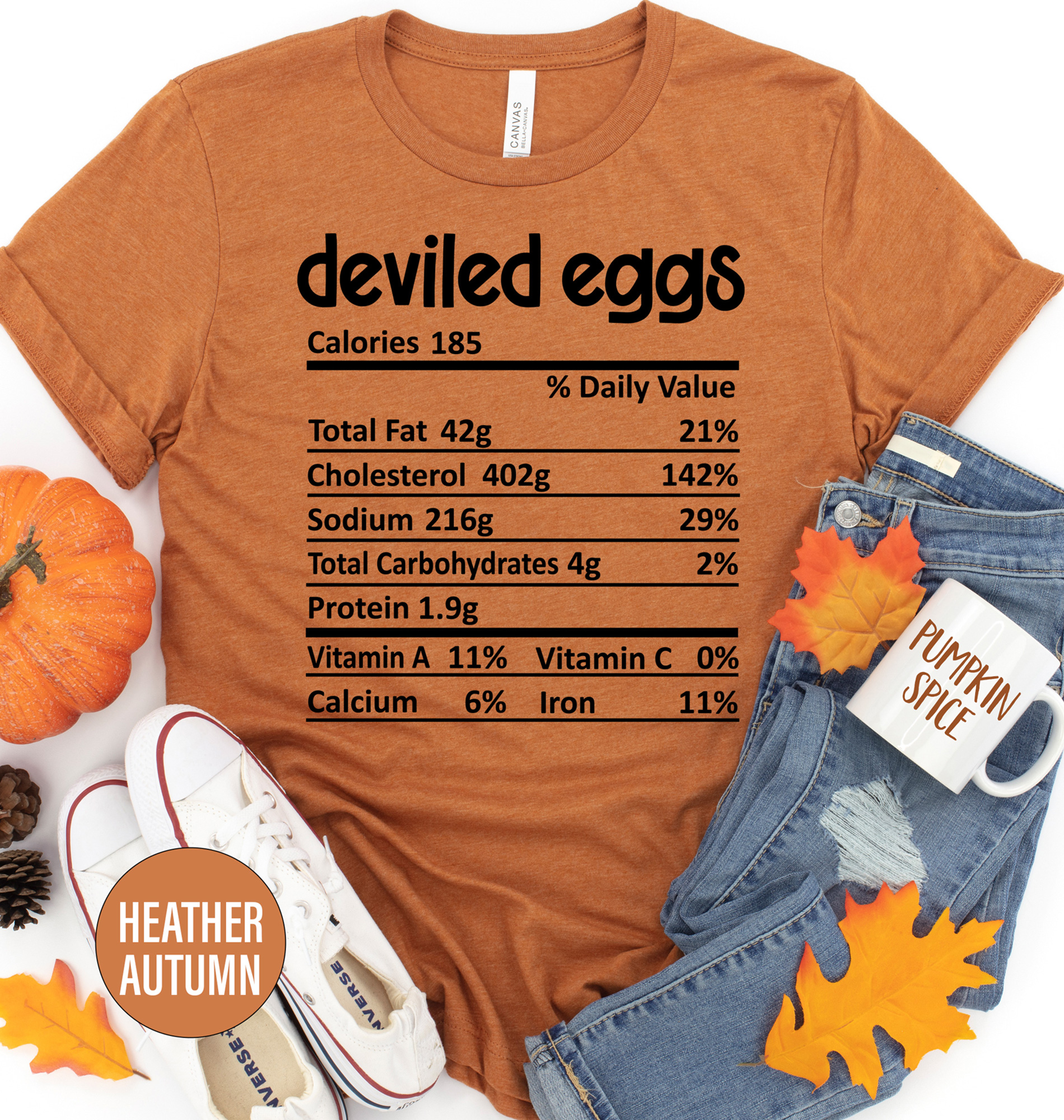 Deviled Eggs Recipe Thanksgiving T Shirt
