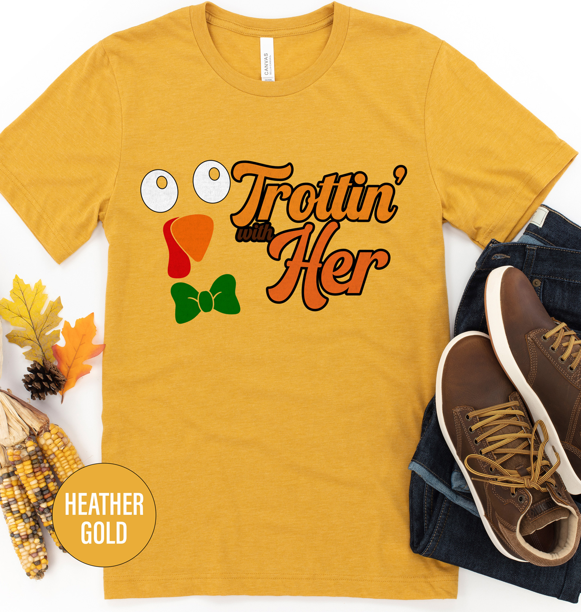 Thanksgiving Trottin' Tee - Festive Wear By Holidayshirts