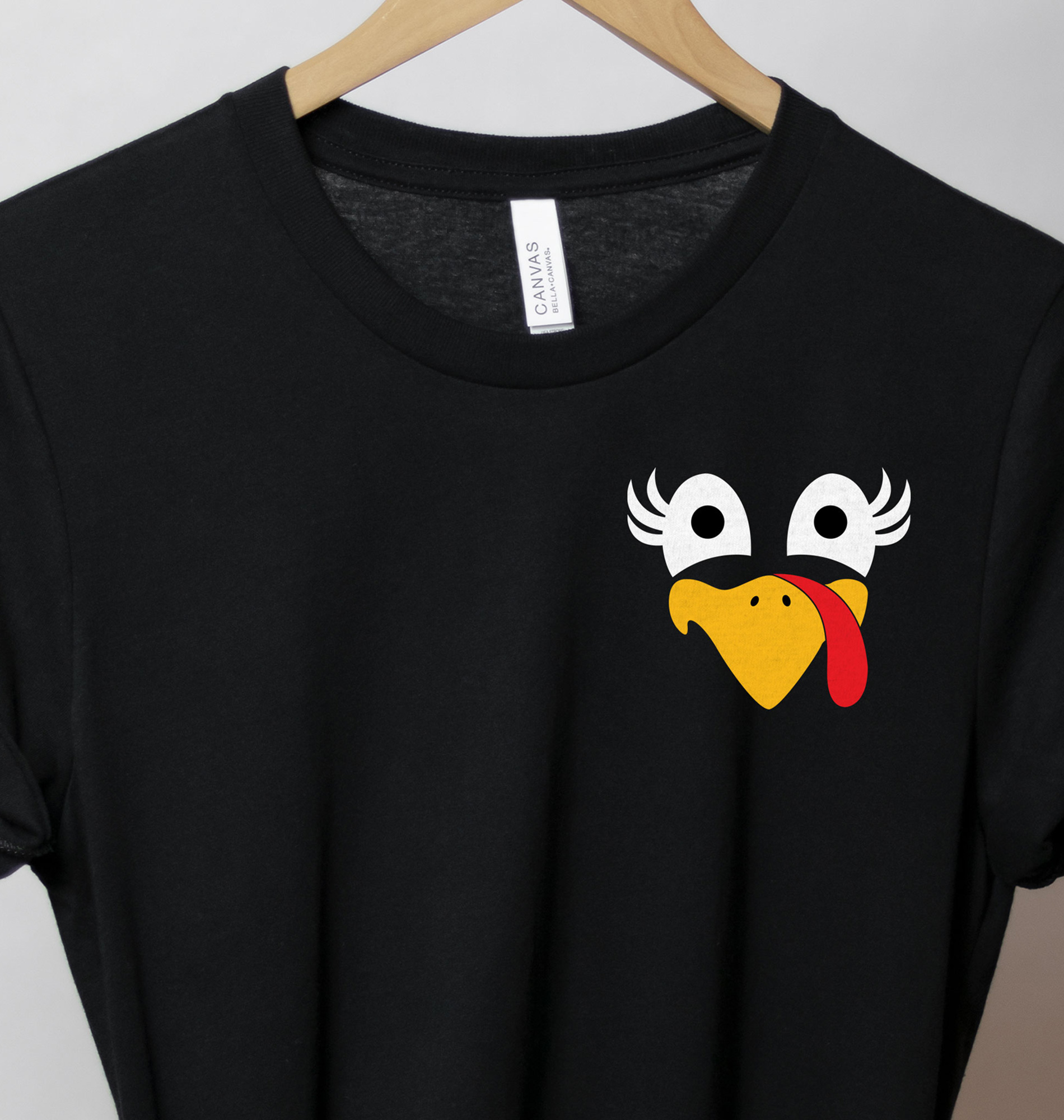 Happy Turkey Face Thanksgiving T Shirt