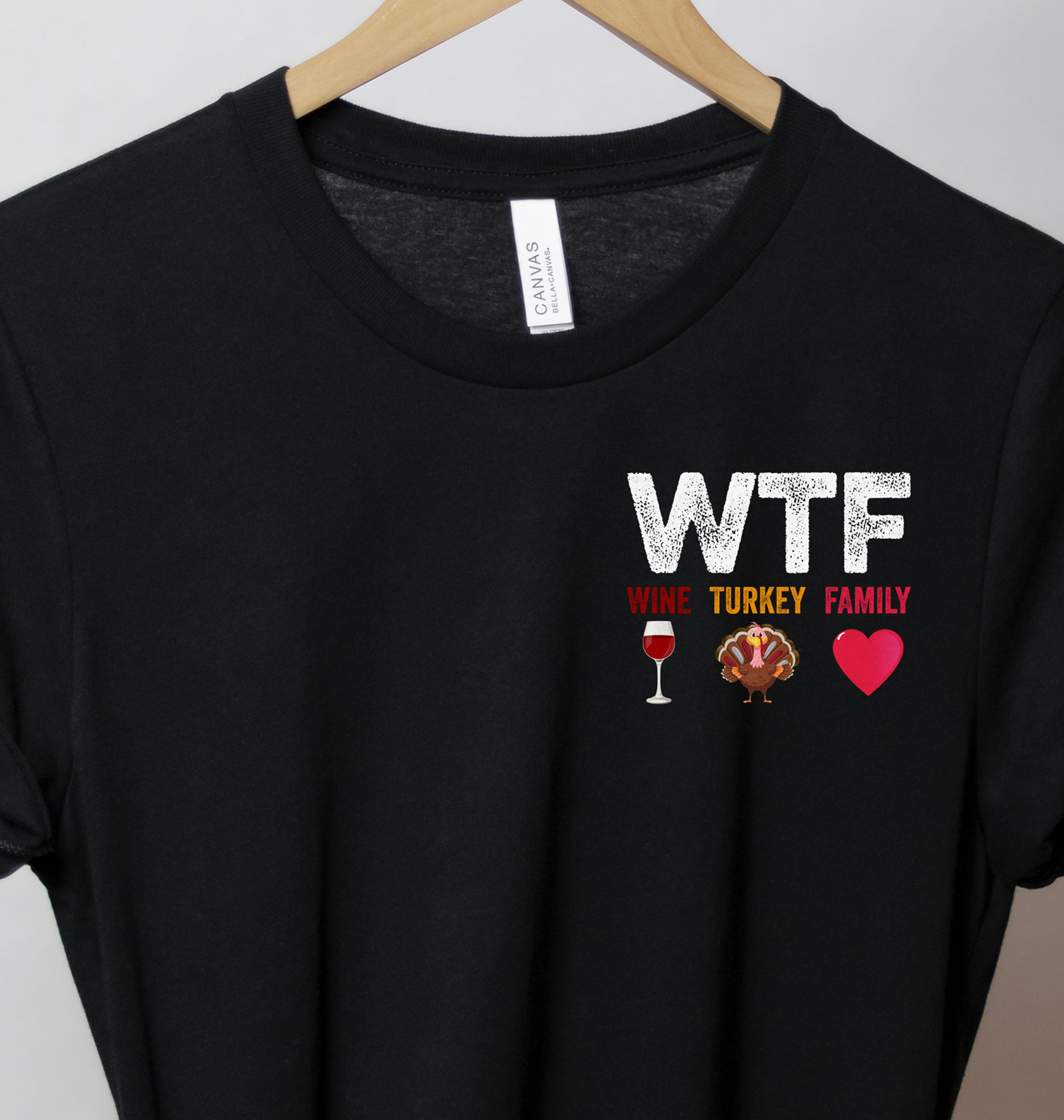 Wtf Wine Turkey Family Thanksgiving T Shirt
