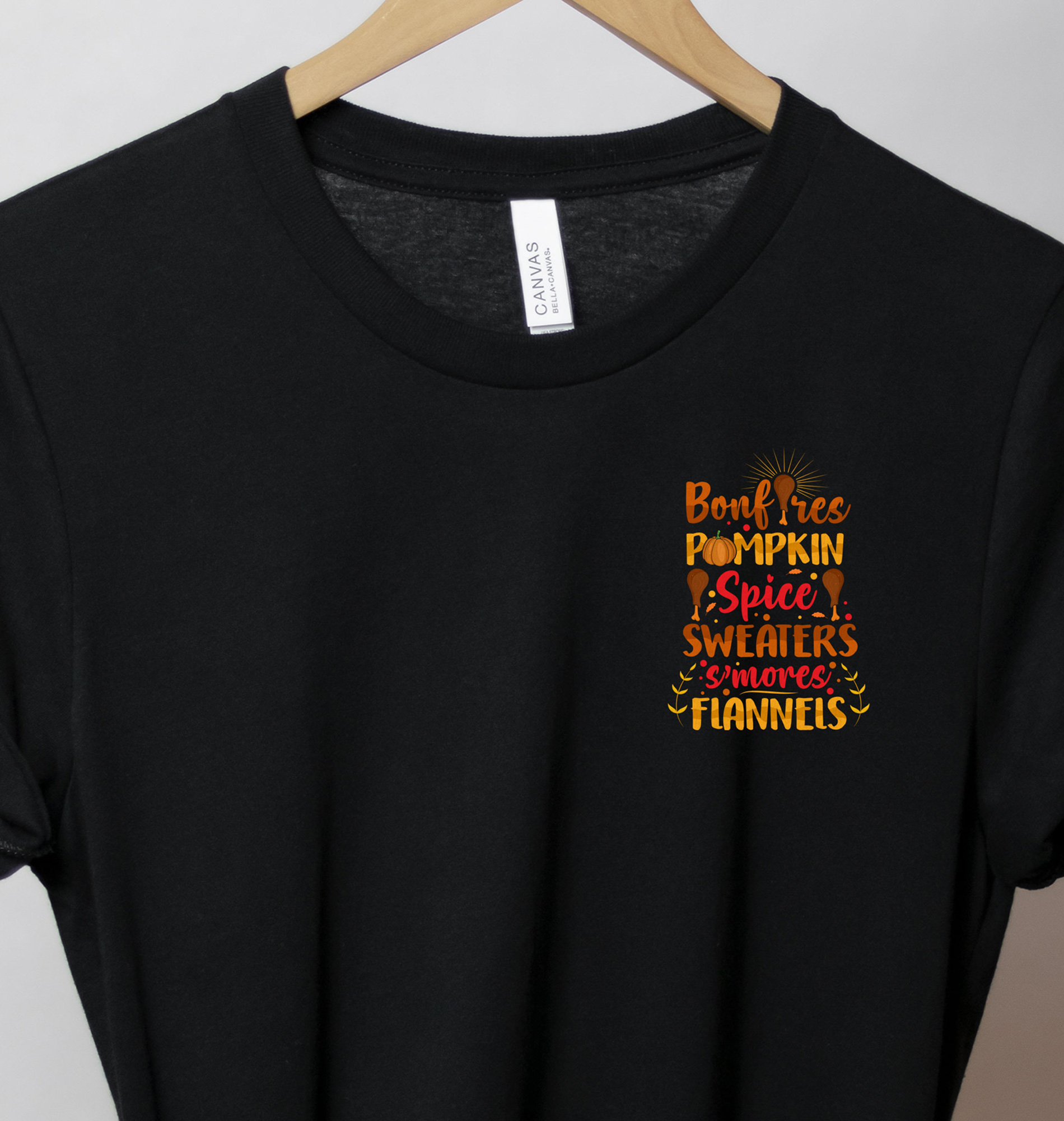 Bonfires Pumpkin Spice Sweaters Thanksgiving T Shirt