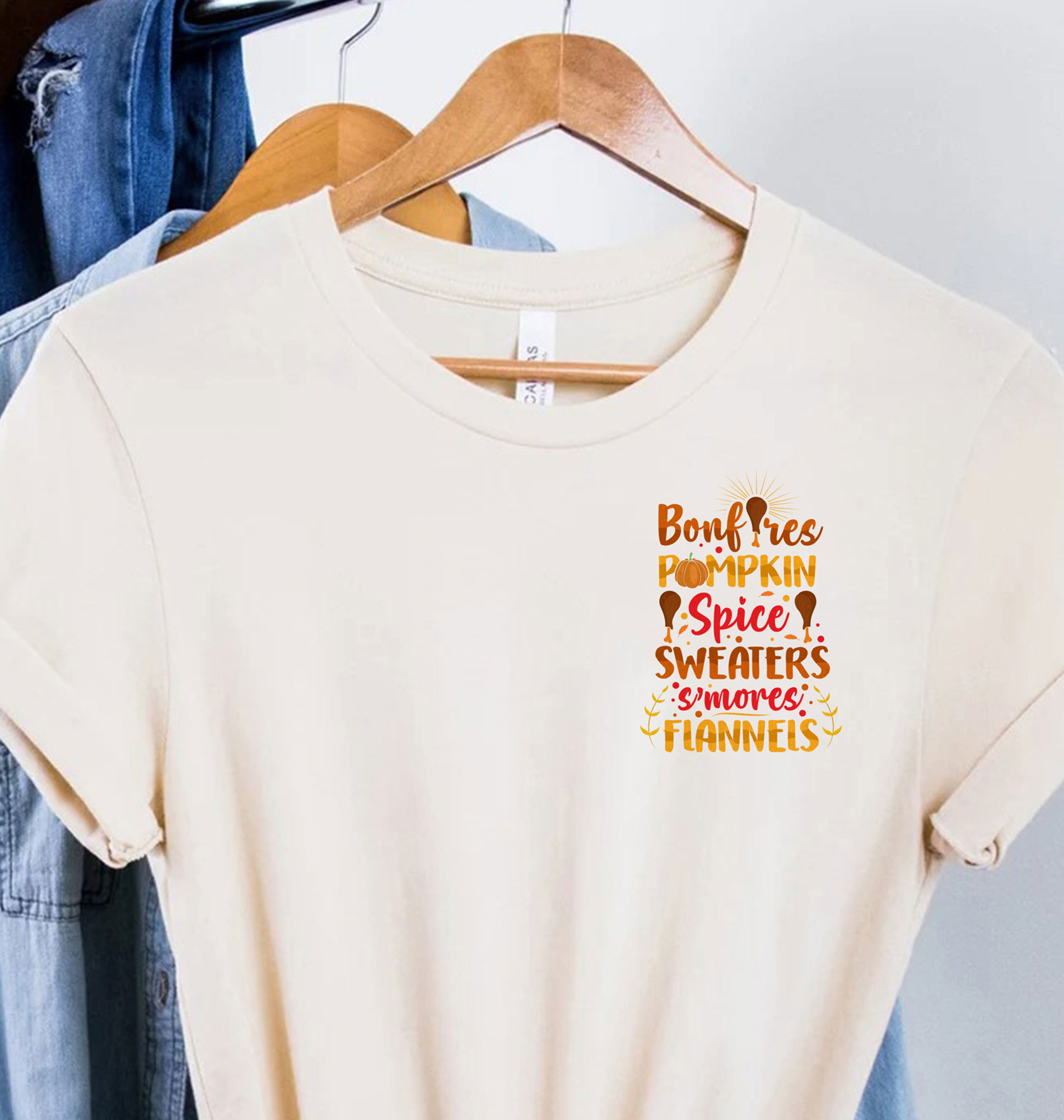 Bonfires Pumpkin Spice Sweaters Thanksgiving T Shirt
