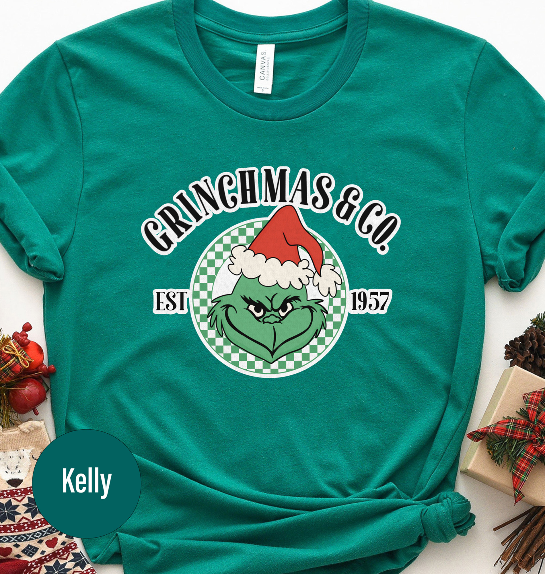 Grinchmas Festive Holiday Tee - Christmas Tshirt
