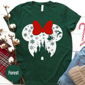 Disney Mickey Bow Holiday Tee - Christmas Shirt