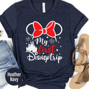 Disney Holiday Tshirt: My First Trip Bow-style