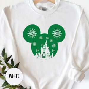 Disney Christmas Mickey Castle Holiday Tee