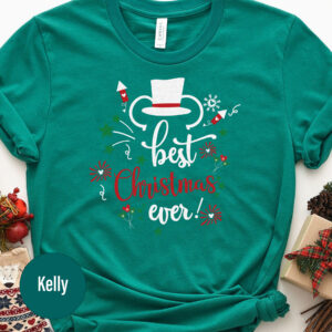 Disney Holiday T-shirt With Christmas Hat - Best Gift