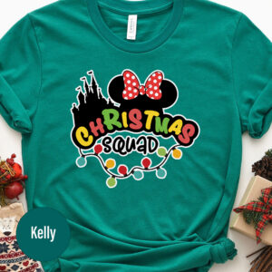 Disney Christmas Squad Tee - Festive Holiday Lights