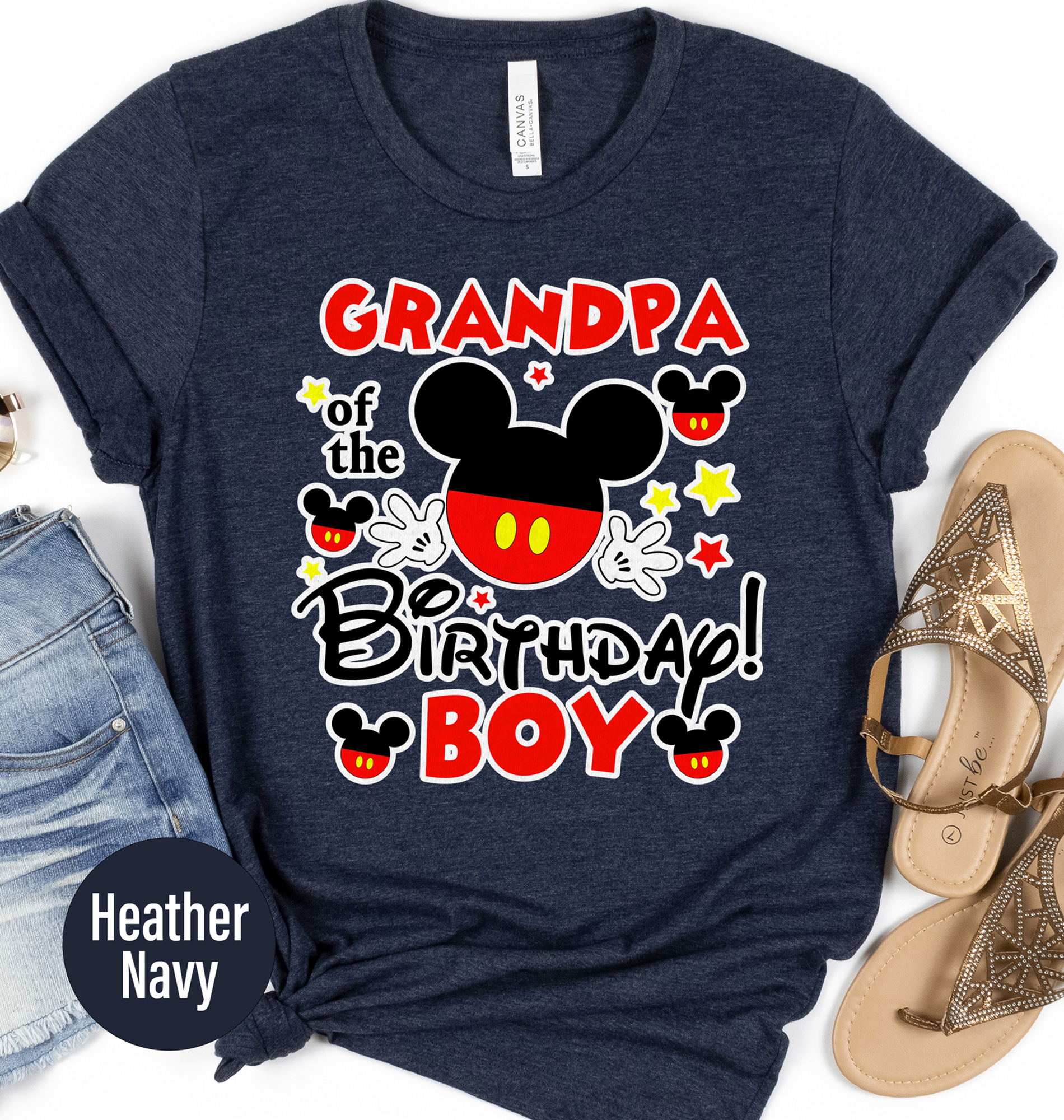 Grandpa's Disney Xmas Tee - Birthday Boy's Gift