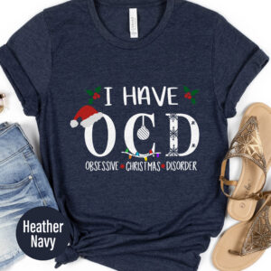 Quirky Ocd Christmas Tee - Festive Holiday Shirt
