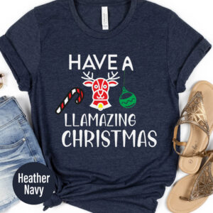 Llamazing Xmas Holiday Tee - Festive Apparel