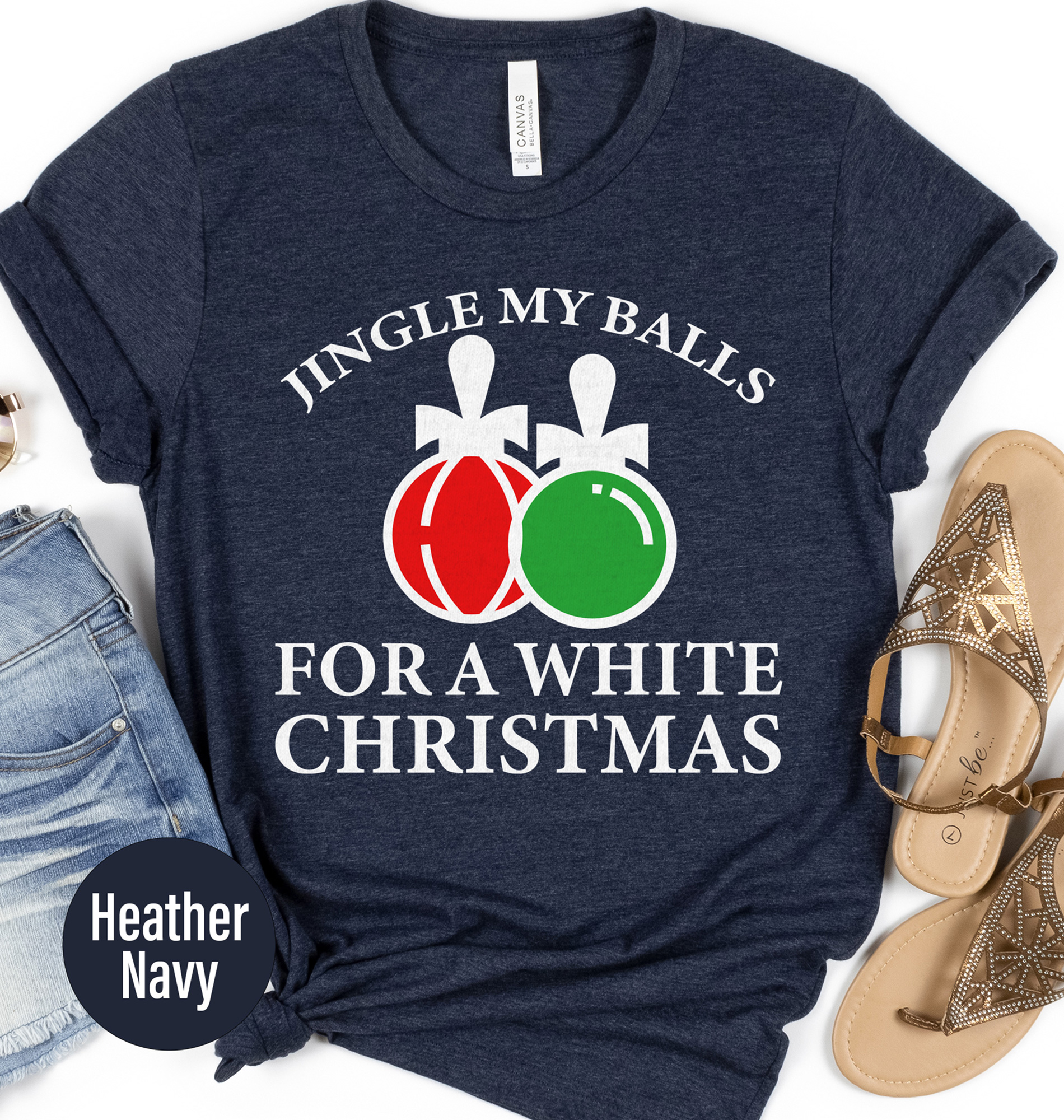 Jingle Balls Festive Tee - Holidayshirts.com